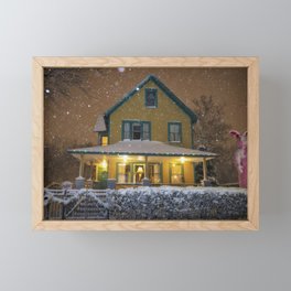 Christmas Story House Framed Mini Art Print