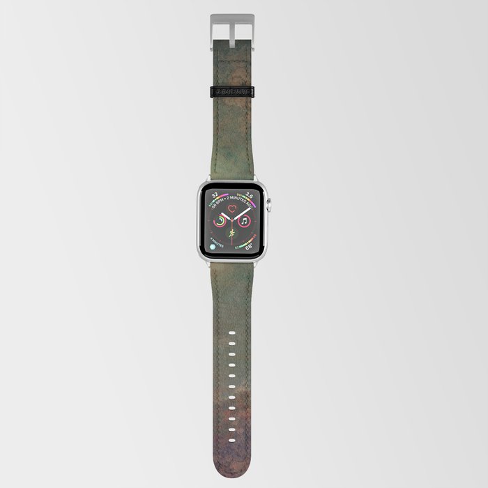 Grunge orange green Apple Watch Band