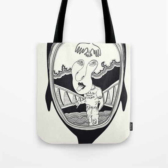 Inside the whale Tote Bag