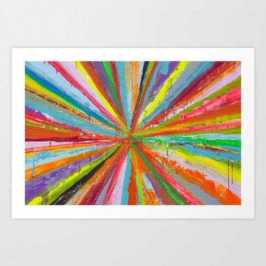 Exploding Rainbow Art Print