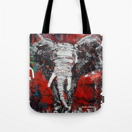 elephant painting Tote Bag