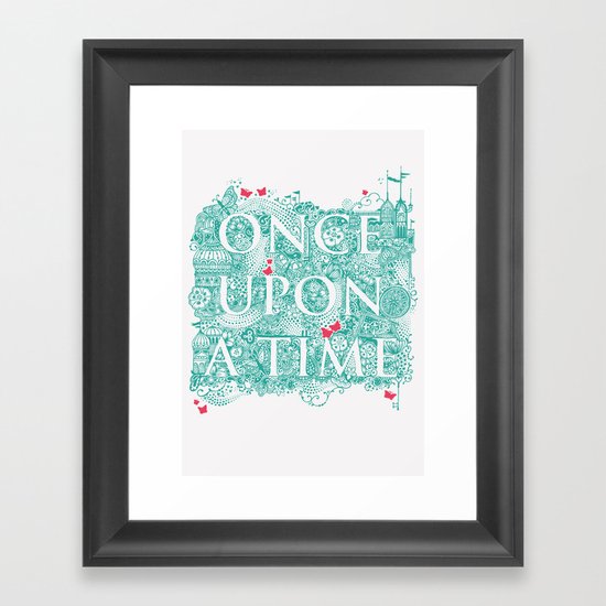 Once Upon A Time Framed Art Print