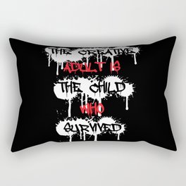 The Creative Adult Is The Child Who Survived Rectangular Pillow