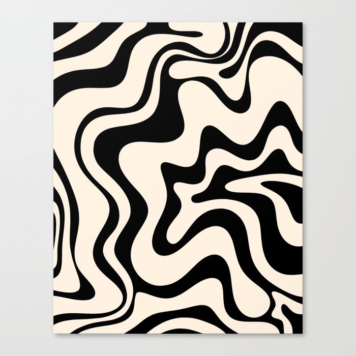 Horizontal Black Swirl