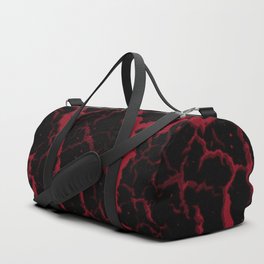 Cracked Space Lava - Burgundy Duffle Bag