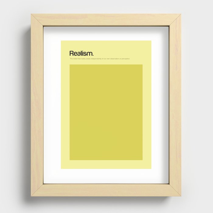 Realism Recessed Framed Print