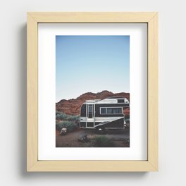 Retro Camper Recessed Framed Print