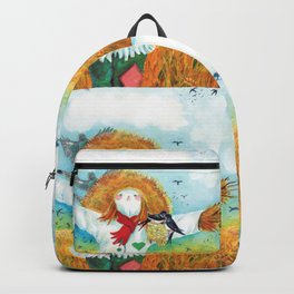 The Green Heart Scarecrow Illustration by Julia Doria  Backpack