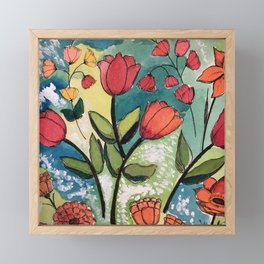 Floral Rhythm Framed Mini Art Print