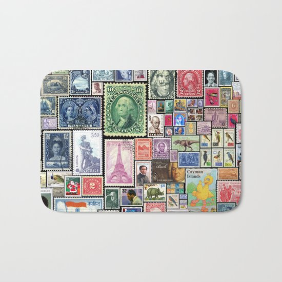 Stamps | Collage Bath Mat