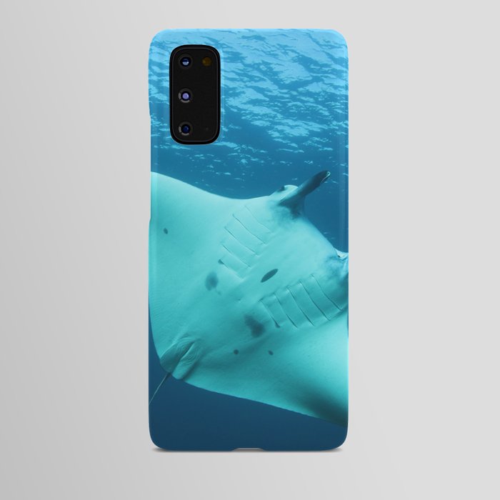 Beautiful manta ray's underbelly Android Case