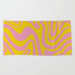 Oldshcool Psychedelic Liquid Swirl Beach Towel