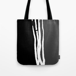 Abstract Line Art Black White Charcoal Gray Grey Tote Bag