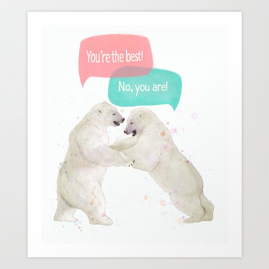 best friends Art Print