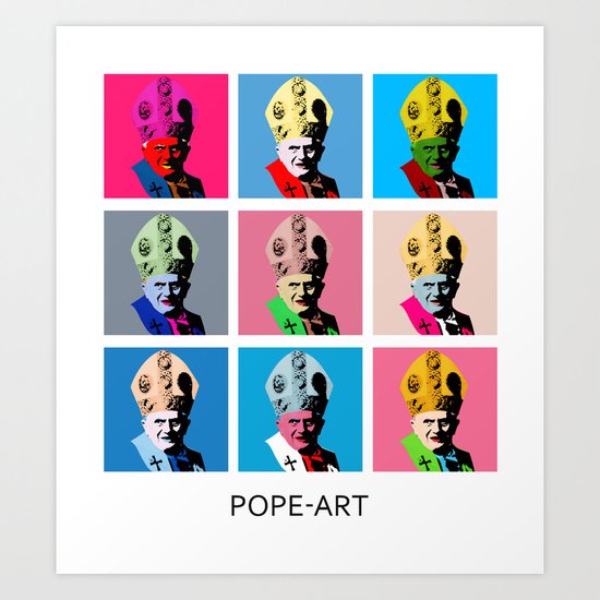 Pope art Art Print
