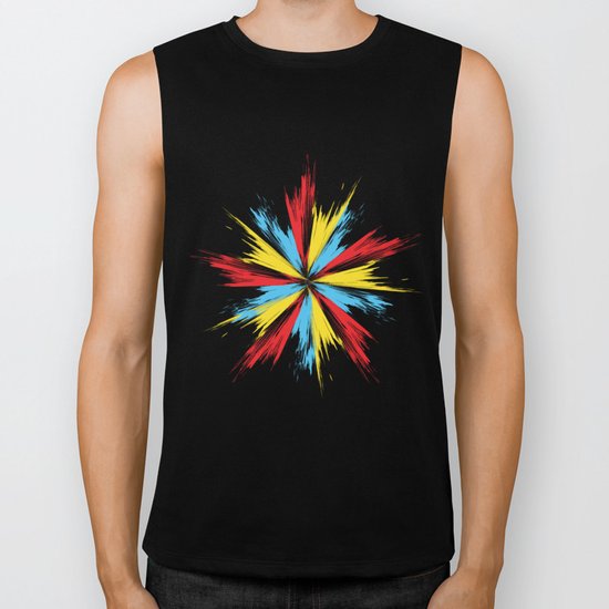 Star Explosion Blast Biker Tank