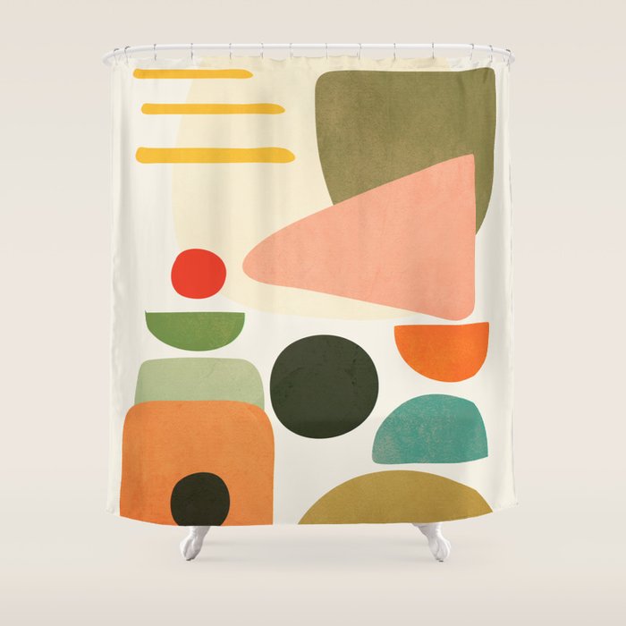 Modern Abstract Art 71 Shower Curtain by City Art Society6