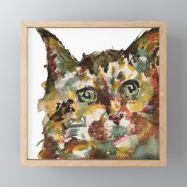Colorful Cat Framed Mini Art Print