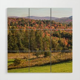 Fall into Vermont Leaves Wood Wall Art