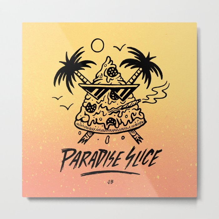 Paradise Slice Metal Print