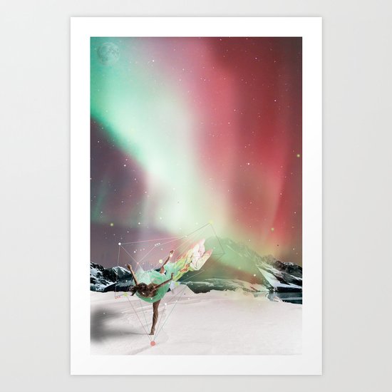 DANCE WITH AURORA Art Print