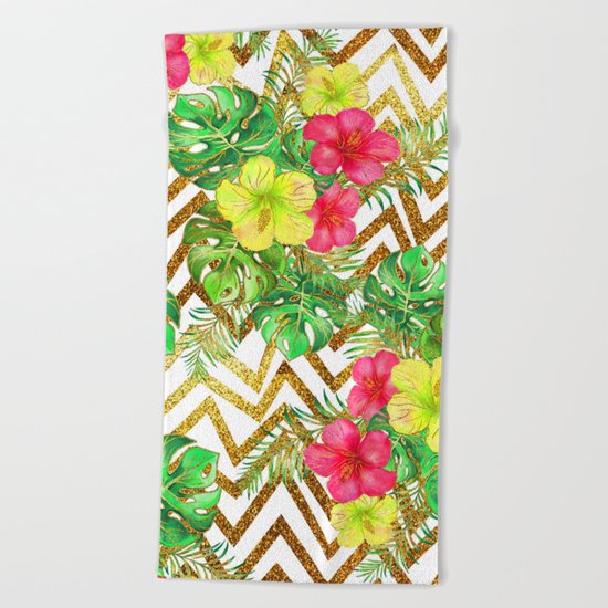 Summer Glitter #5 Beach Towel