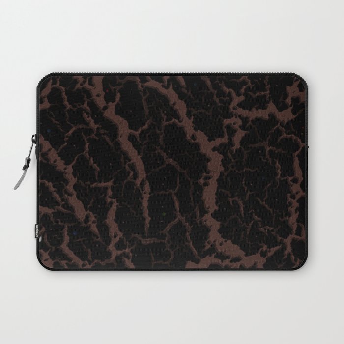 Cracked Space Lava - Brown Laptop Sleeve