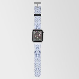 Shibori arashi tie dye indigo blue white stripes Apple Watch Band