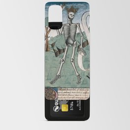 Medieval skeleton illustration Android Card Case