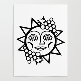 The Sun Loves Grapes Poster