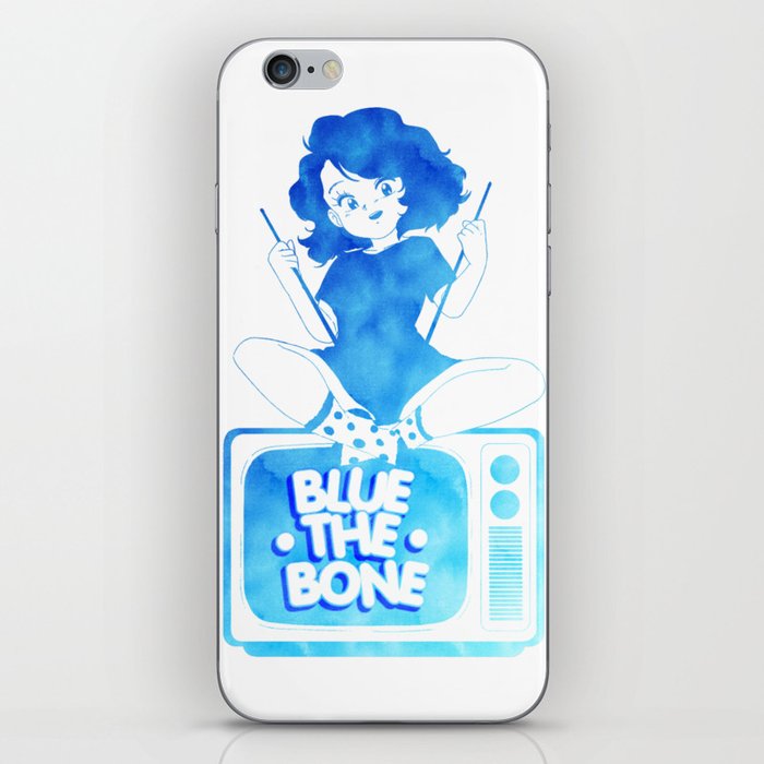Blue TV by bluethebone iPhone Skin