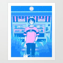Tokyo BF w/ Nostalgic Anime Hero Art Print
