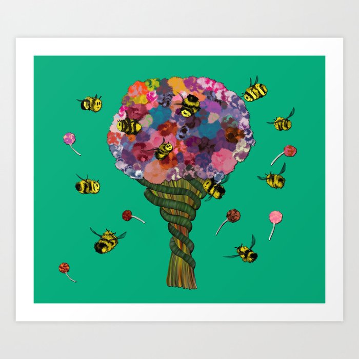 Save the Bees Art Print