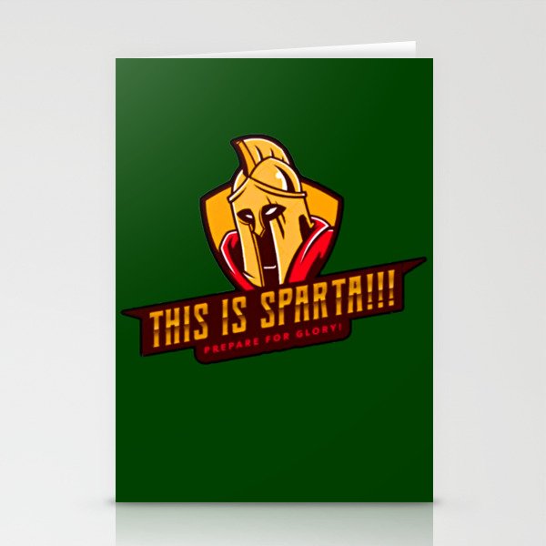 Spartan This is Sparta Stationery Cards