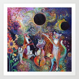 Solar Eclipse Sonata Quartet Art Print