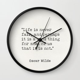 Oscar Wilde quote 103 Wall Clock