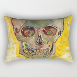 Skull by Vincent van Gogh, 1887 Rectangular Pillow