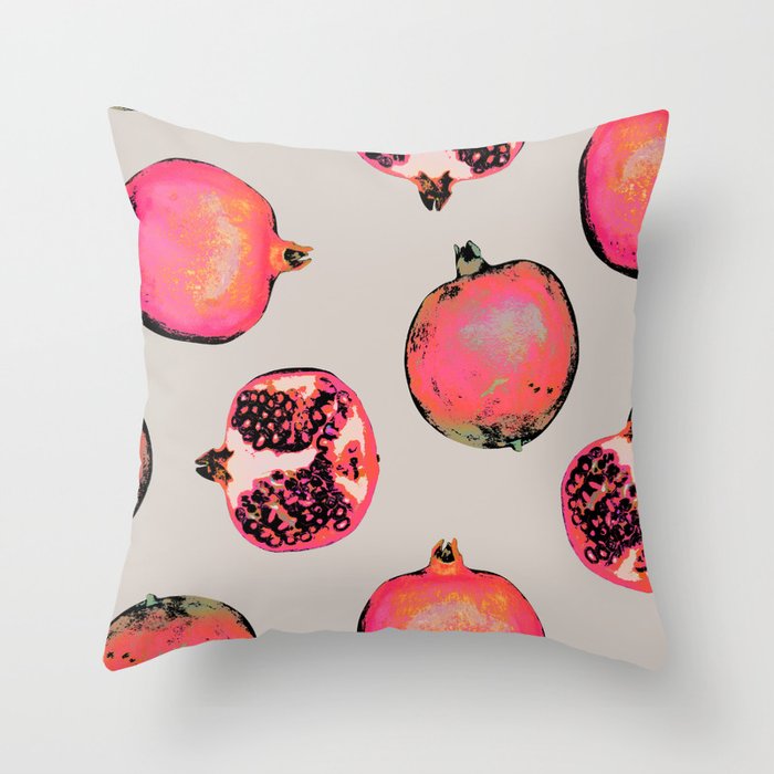 Pomegranate Pattern Throw Pillow
