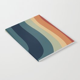 Groovy Rainbow - Retro Palette Notebook