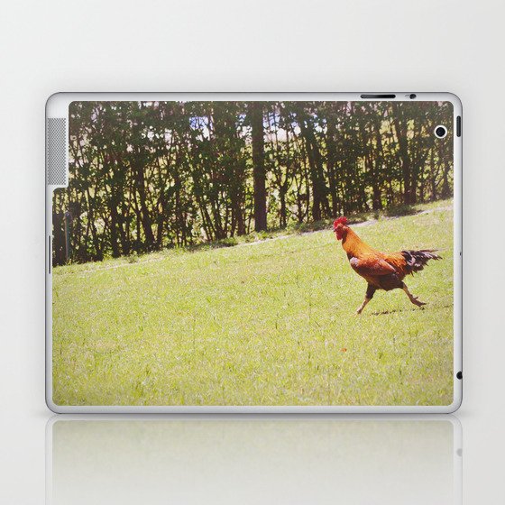 Chicken Running | Rural Countryside Style of Decor Laptop & iPad Skin