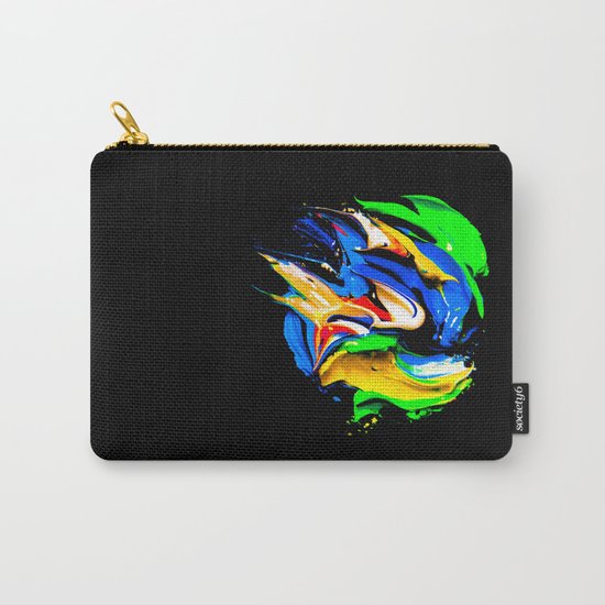 palette of bright colors on black 1 Carry-All Pouch