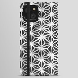Diamond Star in black and white iPhone Wallet Case