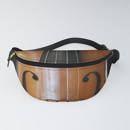 Close-up of Beautiful Violin Black Background #decor #society6 #buyart Fanny Pack