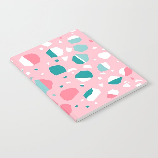 Airhead - memphis throwback retro vintage pastel pink palm springs socal california dreamer pop art Notebook
