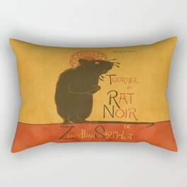 Le Rat Noir Rectangular Pillow