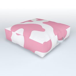 Pink cow pattern Outdoor Floor Cushion