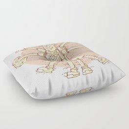 Vitruvian Dad Floor Pillow