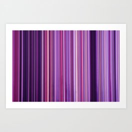 Pink Purple Stripes Art Print