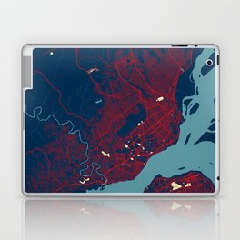 Brazzaville City Map of Republic of the Congo - Hope Laptop Skin