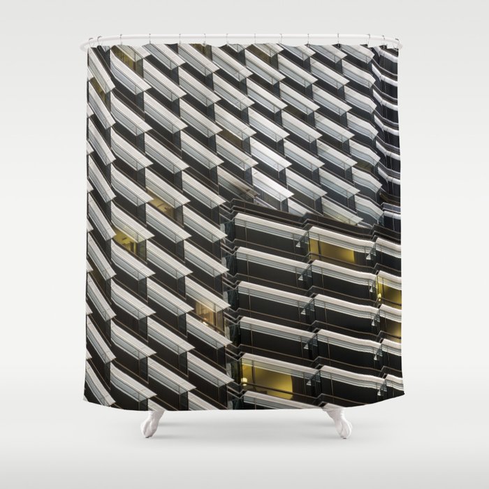 ARCH ABSTRACT 6: Aria Resort and Casino, Las Vegas Shower Curtain by Gray  Woods Studio